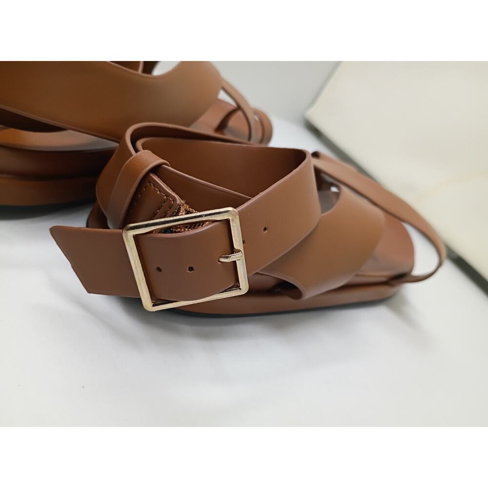 Universal Thread Matilda Cognac Ankle Wrap Sandal… - image 6